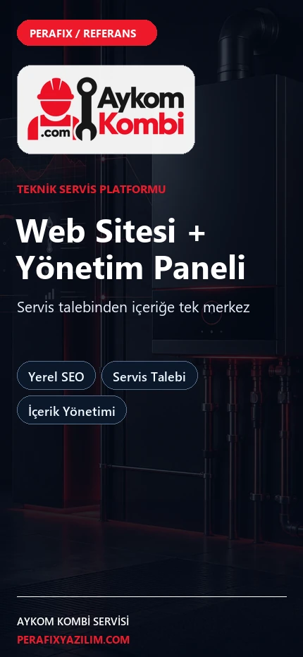 AYKOM Kombi Servisi mobil görünümü